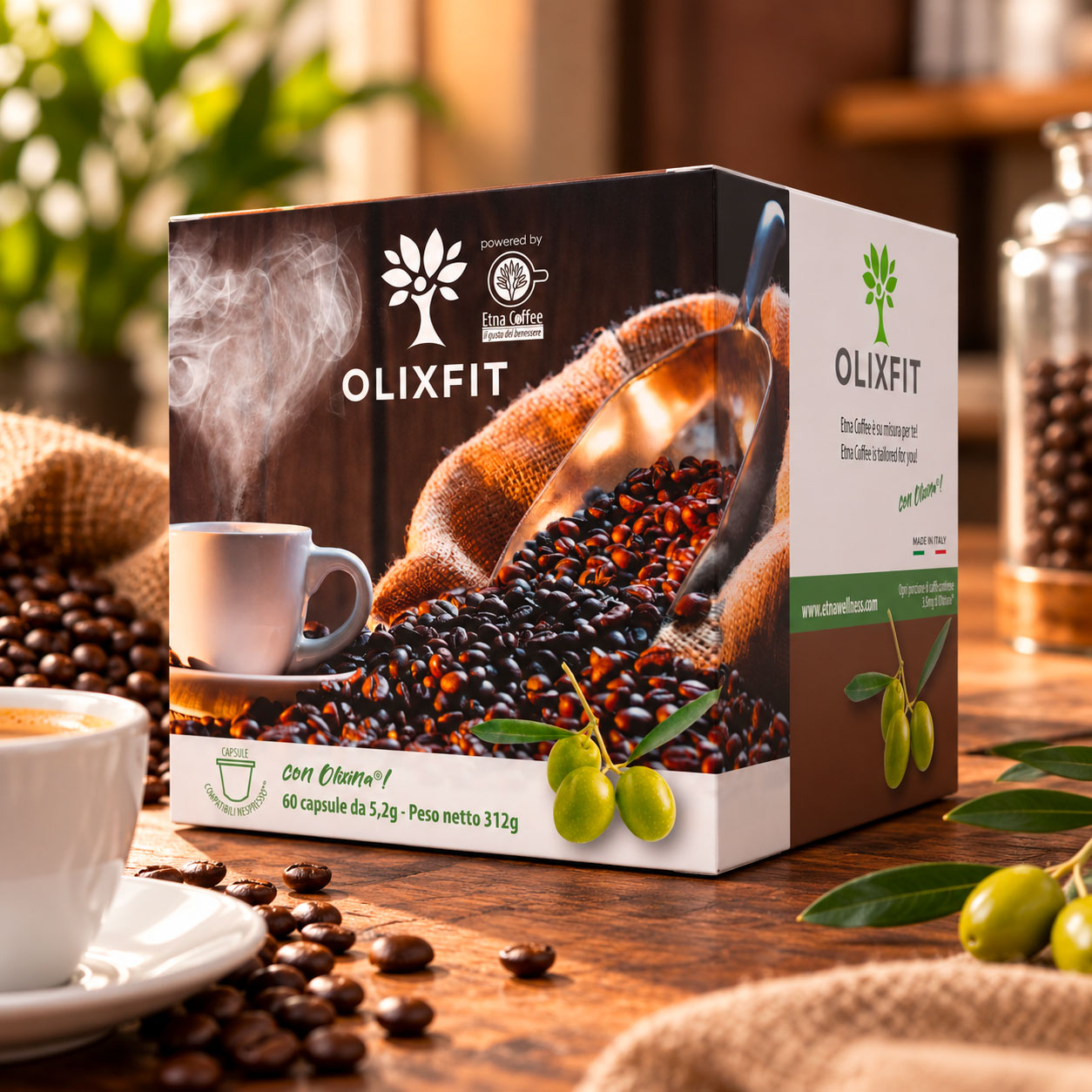 Caffe con olixina 60 capsule ** compatibile nespresso***